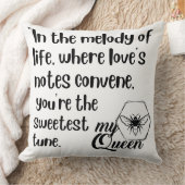 私のクイーンビー引用文 クッション (ブランケット)