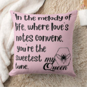 私のクイーンビー引用文 クッション (ブランケット)