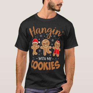 私のクッキーとハキン銀杏パン女性クリスマス Tシャツ