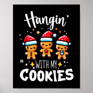 私のクッキーと二日酔いジンジャーブレッドのクリスマスマッチ ポスター