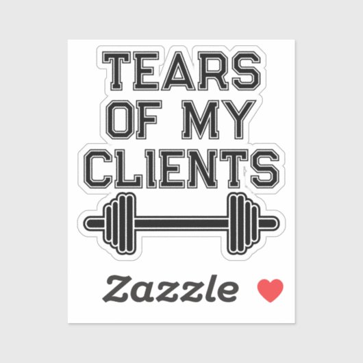 私のクライアントの涙パーソナルトレーナーギフトフィットネス シール (シート)