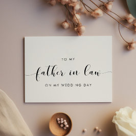 私のクラシック結婚式のデイカードで義理の父に 招待状