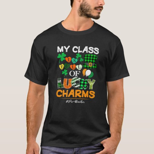 私のクラスの幸運なチャームSt patricks dayプレ Tシャツ (正面)