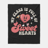私のクラスはスウィートアーツ先生バレンタイン フリースブランケット (正面)