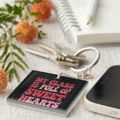 私のクラスはバレンタインデーのスウィートアーツでいっぱいだ キーホルダー (正面右)