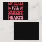 私のクラスはバレンタインデーのスウィートアーツでいっぱいだ ノートカード (正面/裏面)