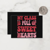 私のクラスはバレンタインデーのスウィートアーツでいっぱいだ ノートカード (正面/裏面インサイチュ)