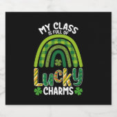 私のクラスは幸運なチャームが満載のセントパトリックの日 ビールラベル (シングルラベル)