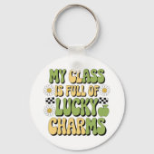 私のクラスは幸運なチャームのパトリック先生 キーホルダー (正面)