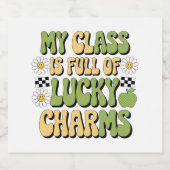 私のクラスは幸運なチャームのパトリック先生 ビールラベル (シングルラベル)