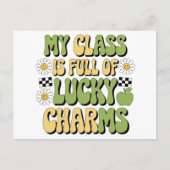 私のクラスは幸運なチャームのパトリック先生 ポストカード (正面)