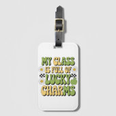 私のクラスは幸運なチャームのパトリック先生 ラゲッジタグ (正面縦)