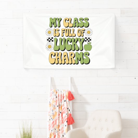 私のクラスは幸運なチャームのパトリック先生 横断幕 (インサイチュ)