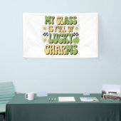 私のクラスは幸運なチャームのパトリック先生 横断幕 (トレードショー)