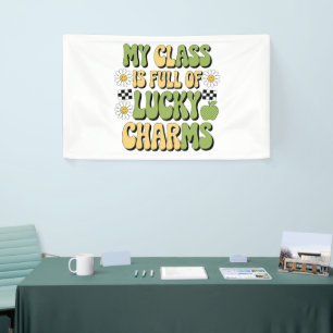 私のクラスは幸運なチャームのパトリック先生 横断幕