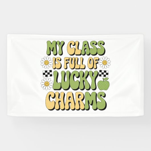 私のクラスは幸運なチャームのパトリック先生 横断幕 (横)