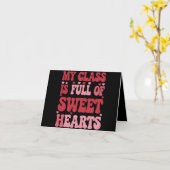 私のクラスは愛のキューピッドでいっぱい バレンタインデー カード (黄色い花)