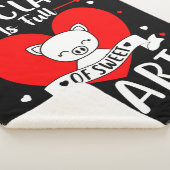 私のクラスは甘いバレンタインのハートでいっぱいだ シェルパブランケット (3/4)