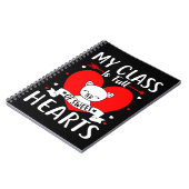 私のクラスは甘いバレンタインのハートでいっぱいだ ノートブック (左側)