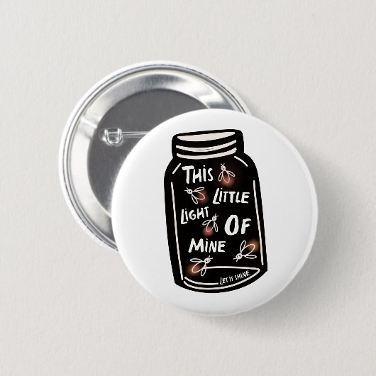 私のクリスチャンのこの小さな光 缶バッジ (正面&裏面)