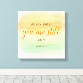 私のクリスチャンの水色と一緒に詩篇 キャンバスプリント (インサイチュ (ウッドフロア))