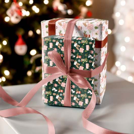 私のクリスマスお気に入りのの事の一部 ラッピングペーパーシート