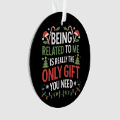 私のクリスマスの家族おもしろいのクリスマスと関係がある オーナメント (正面)