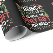 私のクリスマスの家族おもしろいのクリスマスと関係がある ラッピングペーパー (ロールコーナー)