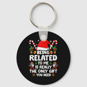 私のクリスマスの家族おもしろいのクリスマスPaに関係している キーホルダー