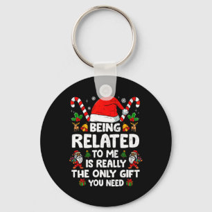 私のクリスマスの家族おもしろいのクリスマスPaに関係している キーホルダー