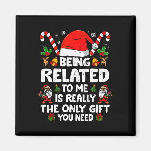私のクリスマスの家族おもしろいのクリスマスPaに関係している マグネット