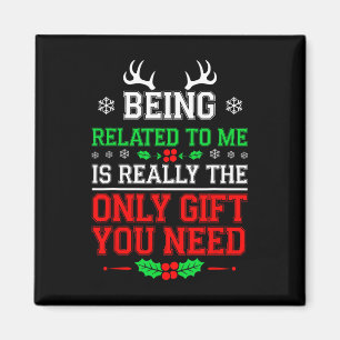 私のクリスマスの家族おもしろいのクリスマスPaに関係している マグネット