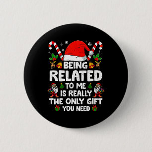 私のクリスマスの家族おもしろいのクリスマスPaに関係している 缶バッジ
