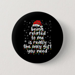 私のクリスマスの家族おもしろいのクリスマスPaに関係している 缶バッジ