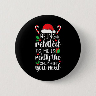 私のクリスマスの家族おもしろいのクリスマスPaに関係している 缶バッジ