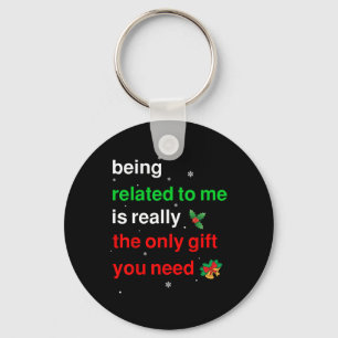 私のクリスマスの家族のおもしろいクリスマスと関係がある キーホルダー