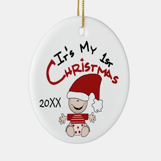 私のクリスマスの飾り セラミックオーナメント (右)
