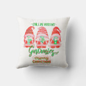 私のクリスマスを持つ子供おもしろいたち クッション (裏面)
