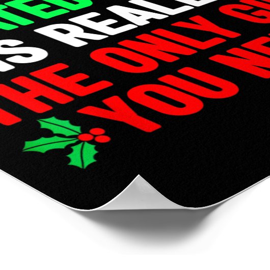 私のクリスマスシャおもしろいツファミリーと関係がある ポスター (角)