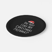 私のクリスマスパジャマが好き ペーパープレート (アングル)