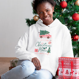 私のクリスマスムービーを見るシャツピンクのレトロバン パーカ