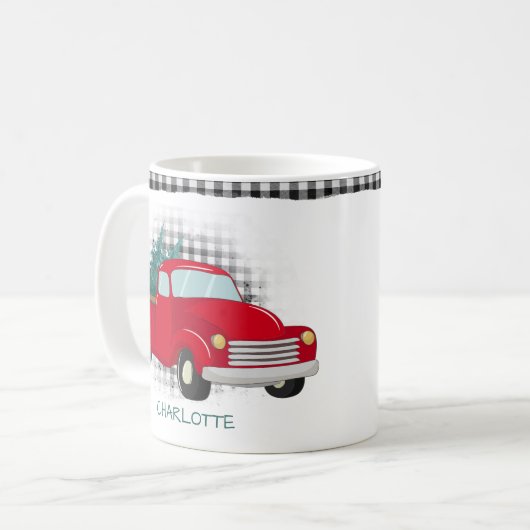 私のクリスマスムービーを見るマグレッドトラック コーヒーマグカップ (正面左)