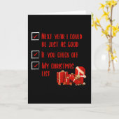 私のクリスマスリスト カード (黄色い花)