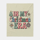 私のクリスマス時代にグルーヴィおもしろい先生 フリースブランケット (正面)