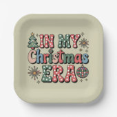 私のクリスマス時代にグルーヴィおもしろい先生 ペーパープレート (正面)