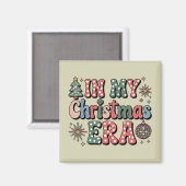 私のクリスマス時代にグルーヴィおもしろい先生 マグネット (正面/裏面)