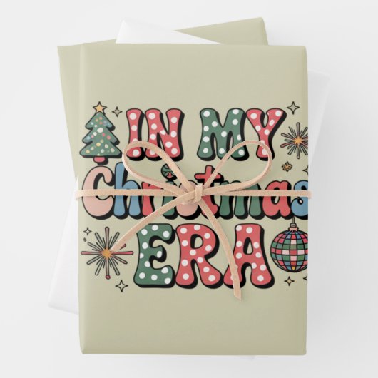 私のクリスマス時代にグルーヴィおもしろい先生 ラッピングペーパーシート (インサイチュ)