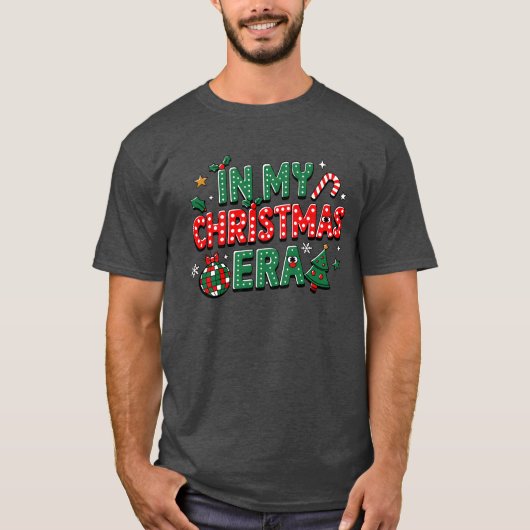 私のクリスマス時代にマッチするメリークリスマス少年 Tシャツ (正面)