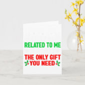 私のクリスマスS女おもしろい性の男性Faに関係している カード (黄色い花)