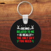 私のクリスマスS女おもしろい性の男性Faに関係している キーホルダー (正面)